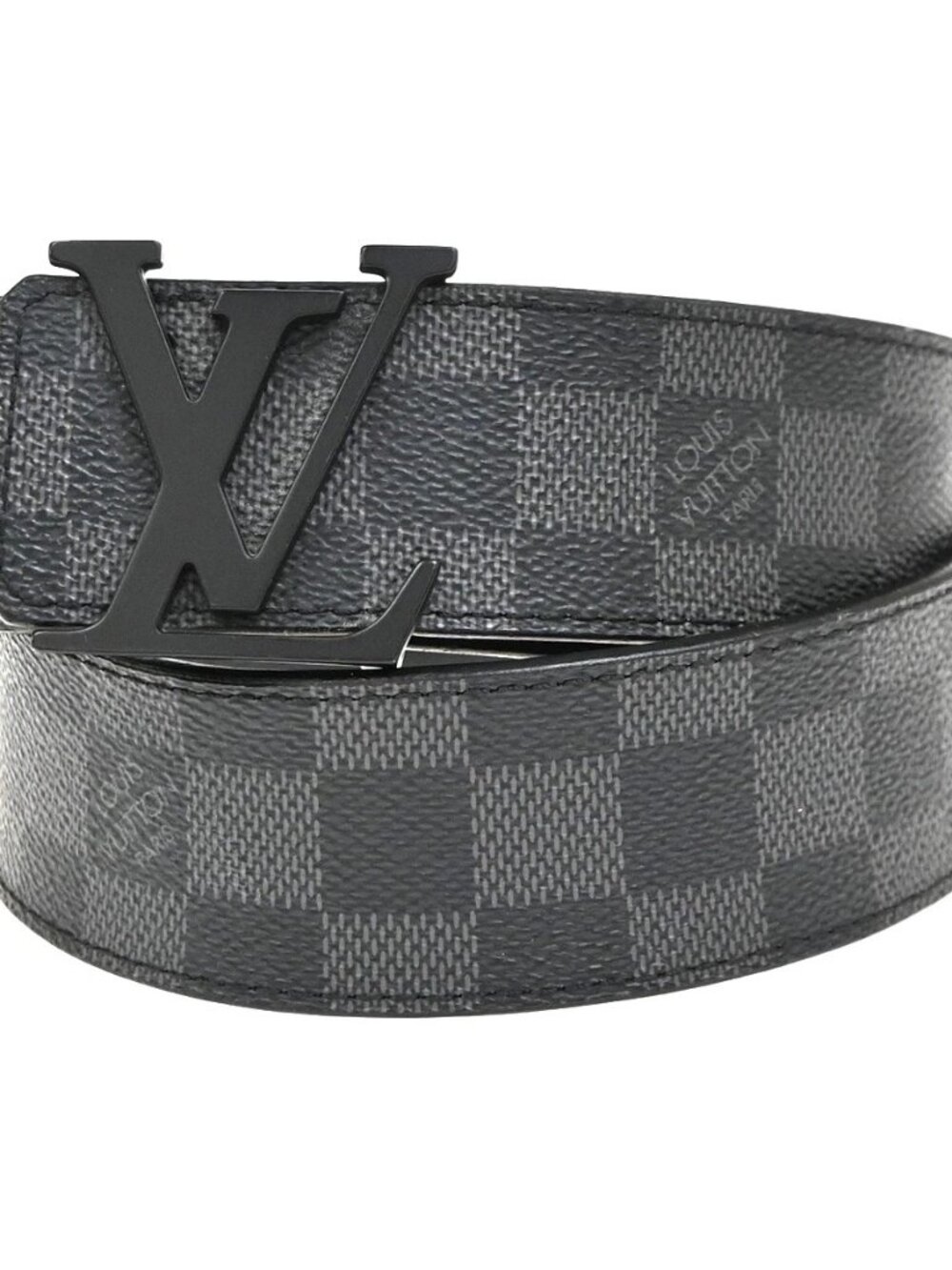 LOUIS VUITTON Ceinture LV Initial Belt 85/34 Damier Graphite